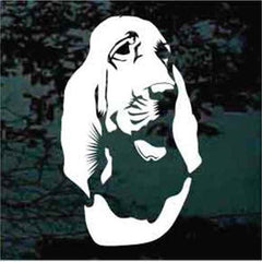 Bloodhound Head Decals | Die Cut Vinyl Decal