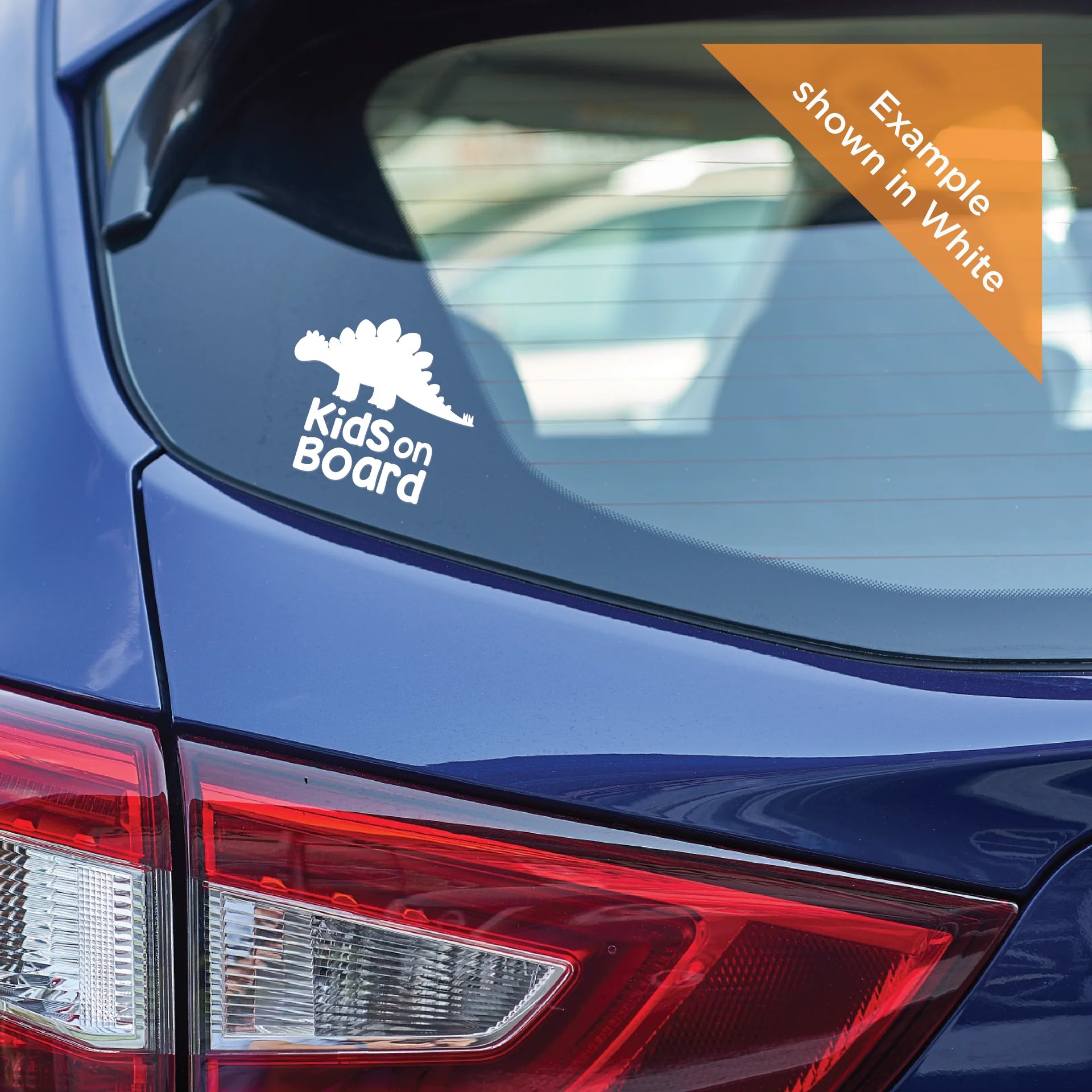 Kids On Board - Dinosaur Car Decal |  Die Cut Vinyl Decal
