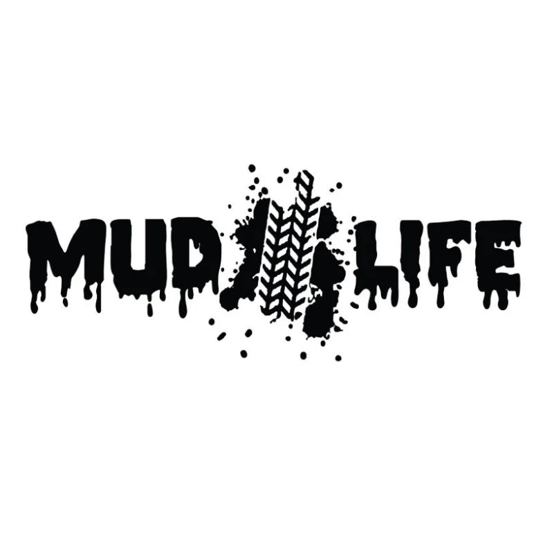 Mud Life Tire Track Die Cut Vinyl Decal