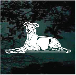 Greyhound Down Decals | Die Cut Vinyl Decal