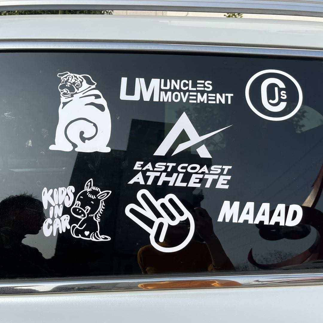 Premium Custom UV Resistant Car Window Sticker, Die-Cut Decal