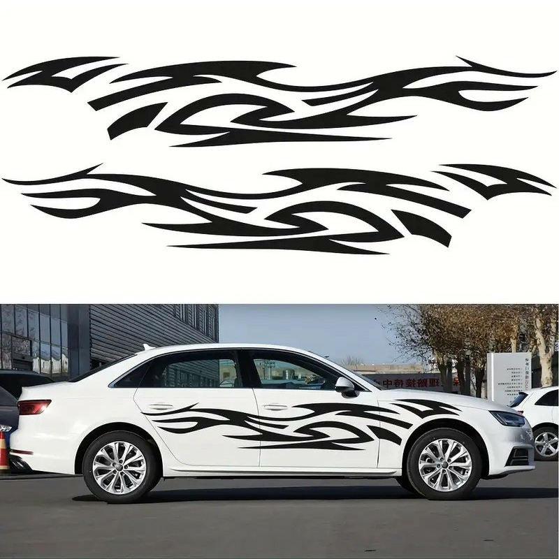 Universal Self-Adhesive Auto Body Side Strip Decal Exterior Decoration Accessory , Die-Cut Decal