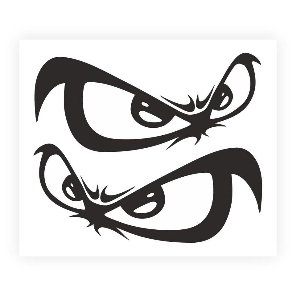 Black Eye Stickers for Cars Die Cut Vinyl Decal