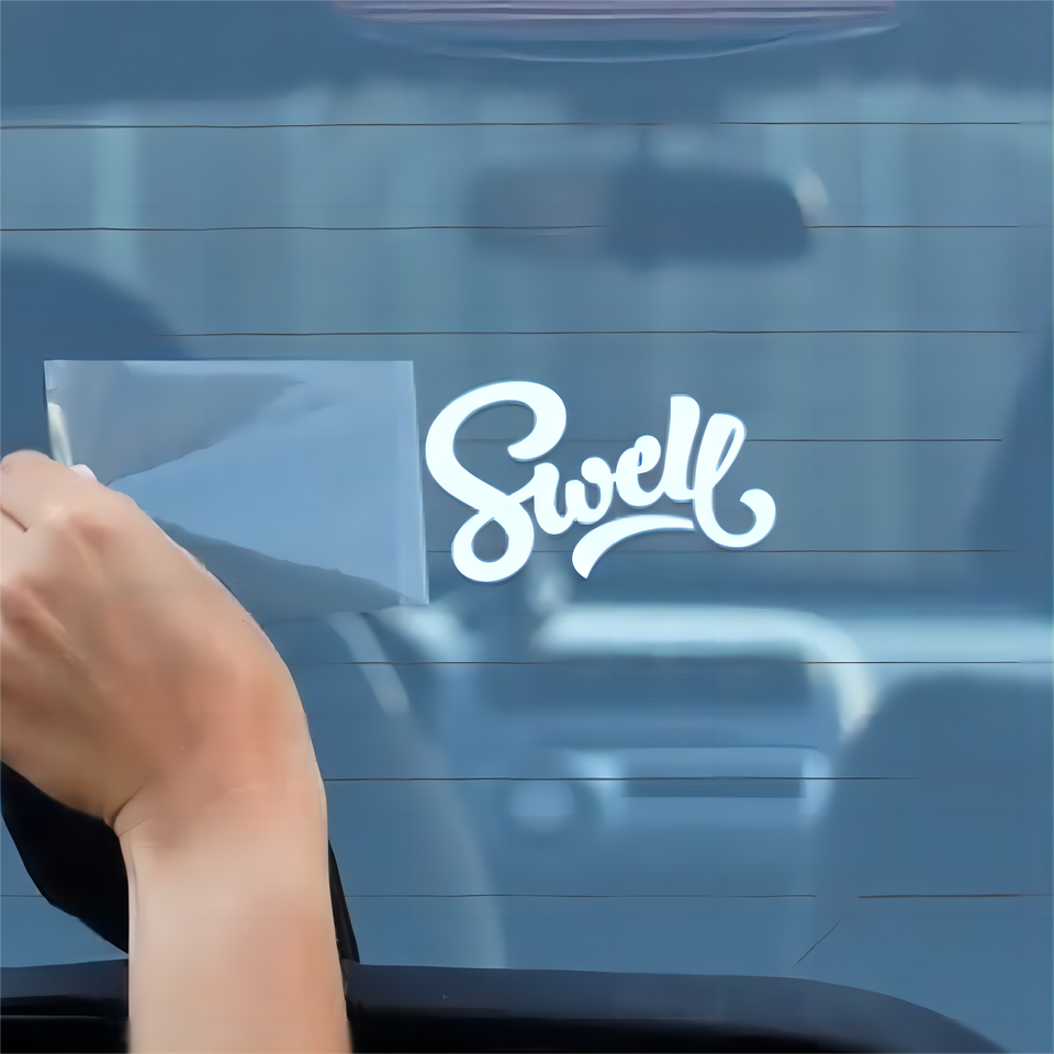 Water Proof Uv Proof Factory Printing Transparent Vinyl Uv Transfer Custom Logo Decal Car Window Sticker Die Cut Vinyl Decal