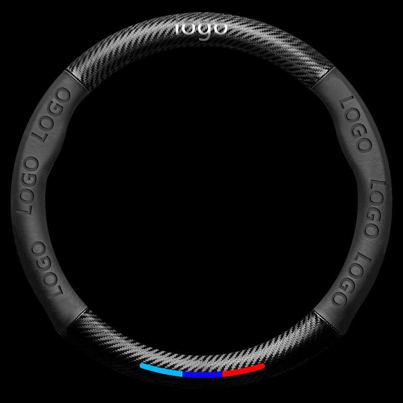 Muchkey Universal Car Steering Wheel Leather Steering Wheel , Die-Cut Decal