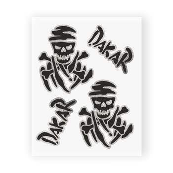 Dakar Luxury & Cute Skull Car Emblem Stickers Custom ABS Film with Chrome Finish Die Cut Vinyl Decal