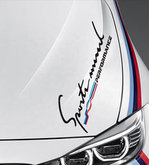 Factory Custom Logo Sports Style Car Body Decals Auto Front Cover Vinyl Stickers, Die-Cut Decal