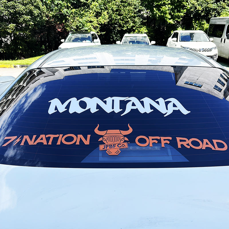 Advertising Use Cut Out Logo Transfer, Die-Cut Decal