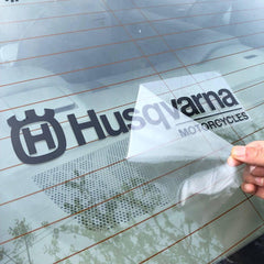 Waterproof Rear Window Vinyl Sticker Car Transfer Banner, Die-Cut Decal