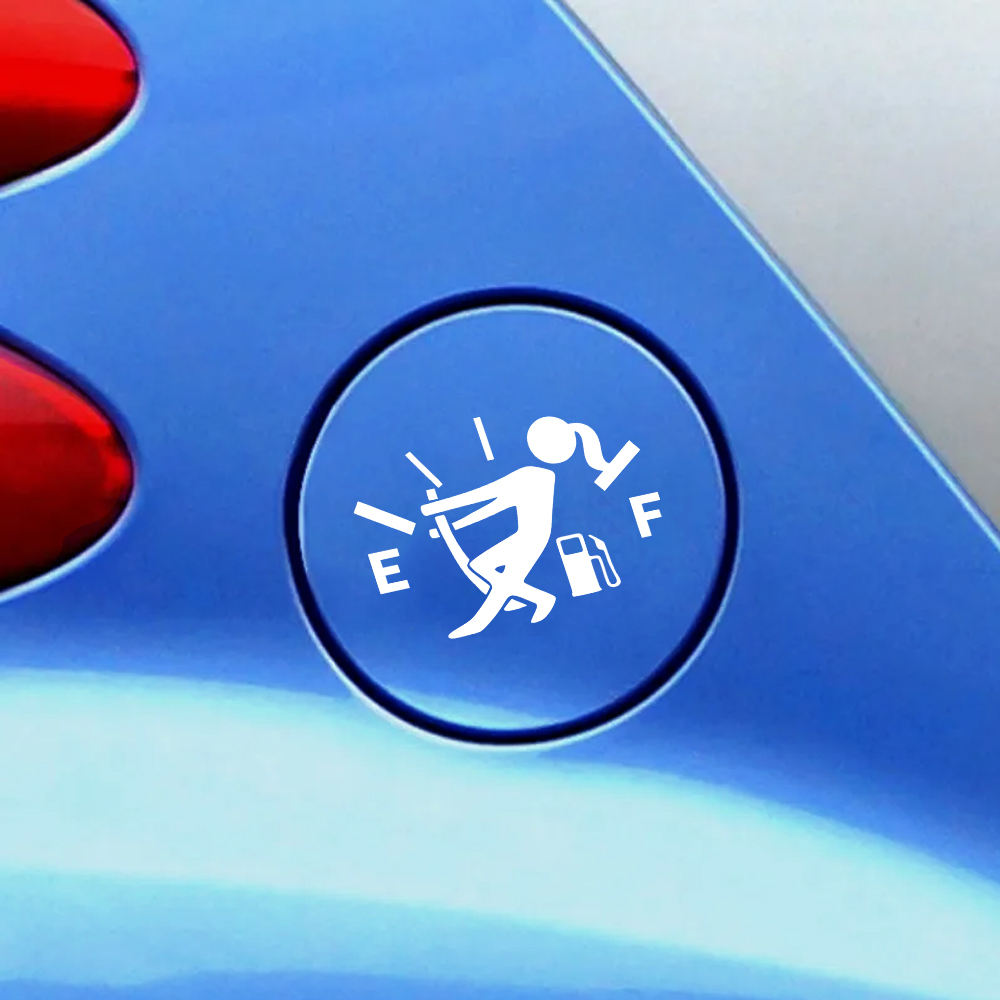 Muchkey 5PCS Fuel Tank Cap Custom Bumper Stickers , Die-Cut Decal