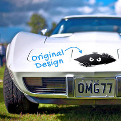 Factory Custom Logo Funny Waterproof PET Reflective Car Monster Decals Bumper Stickers, Die-Cut Decal