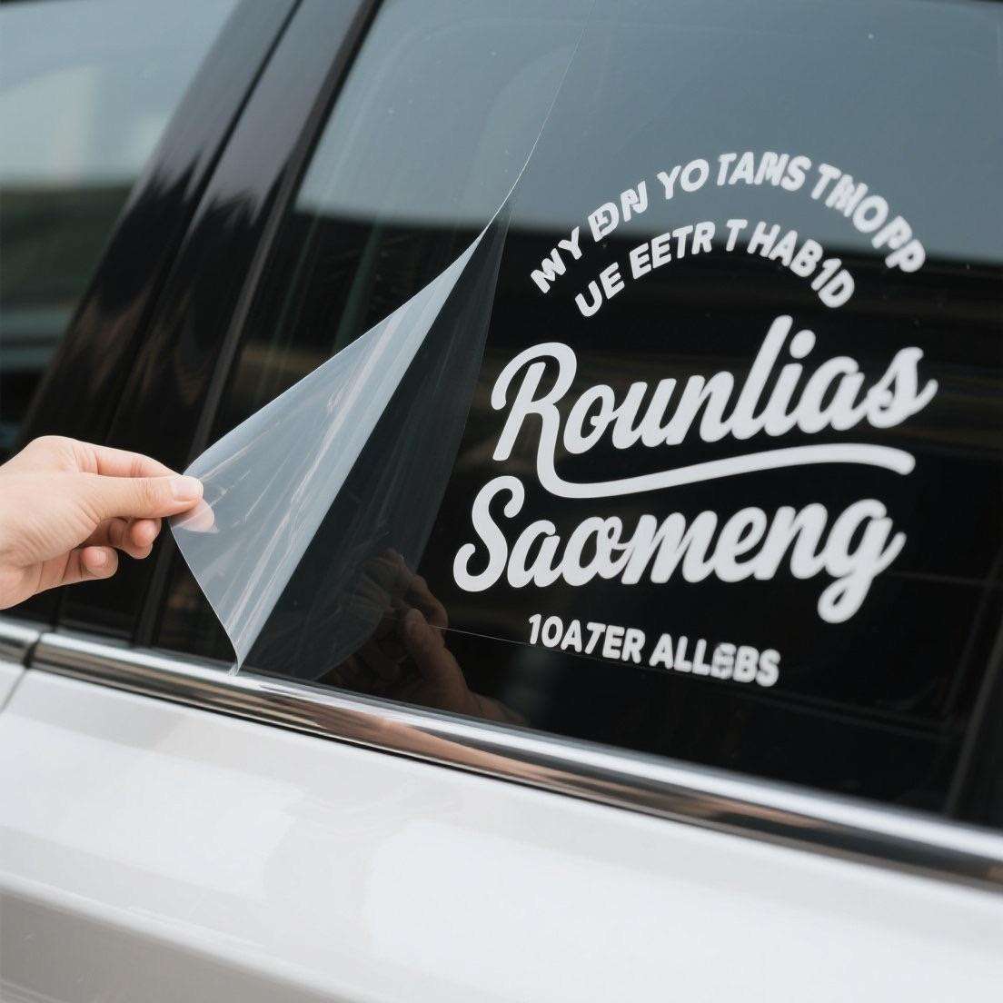 Outdoor Advertising Auto Glass Branding Display, Die Cut Vinyl Decal