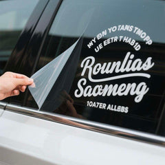 Outdoor Advertising Auto Glass Branding Display, Die Cut Vinyl Decal