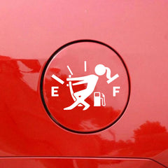 Muchkey 5PCS Fuel Tank Cap Custom Bumper Stickers , Die-Cut Decal