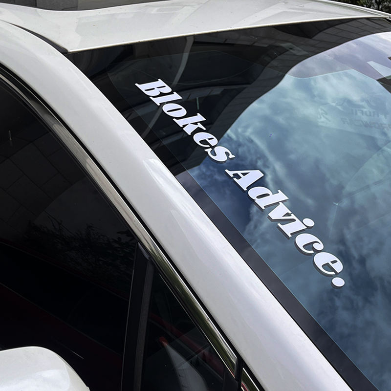 Waterproof UV Resist Business Logo Transfer Sticker Custom, Die-Cut Decal
