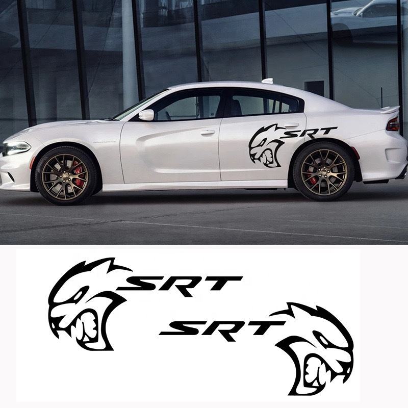 2Pcs/set Car Vinyl Body Stickers  , Die-Cut Decal