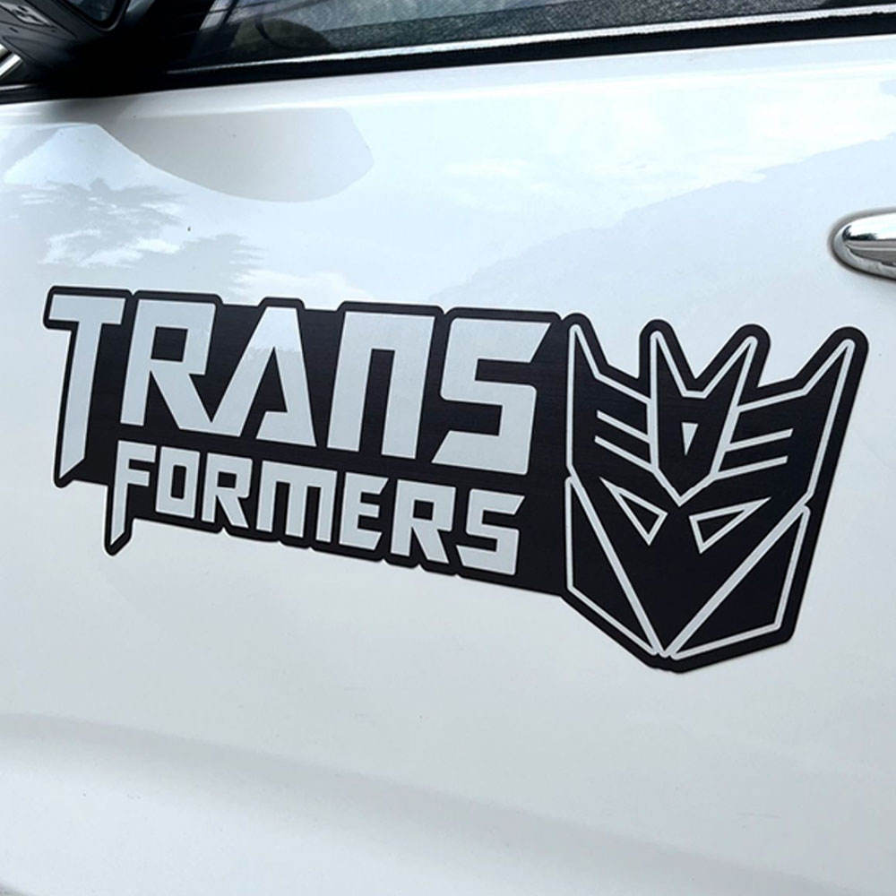Reflective Cartoon Magnetic Bumper Stickers, Die-Cut Decal