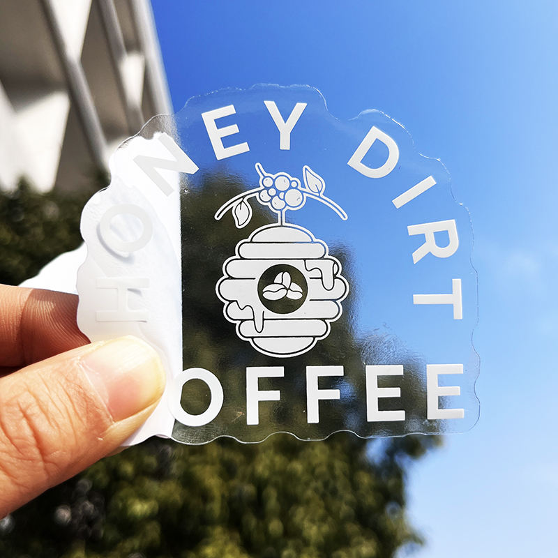 Low Moq Custom Clear Vinyl Stickers , Die Cut Vinyl Decal
