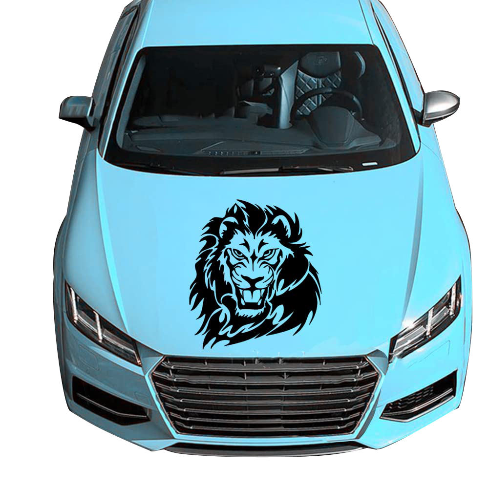 Custom Lion Head Graphic, Die-Cut Decal