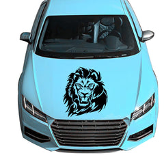 Custom Lion Head Graphic Car Wrap Self-Adhesive Waterproof Vinyl Stickers, Die Cut Vinyl Decal