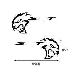 Car Vinyl Body Stickers Demon Head Latte DIY Modified Personality Sticker, Die Cut Vinyl Decal