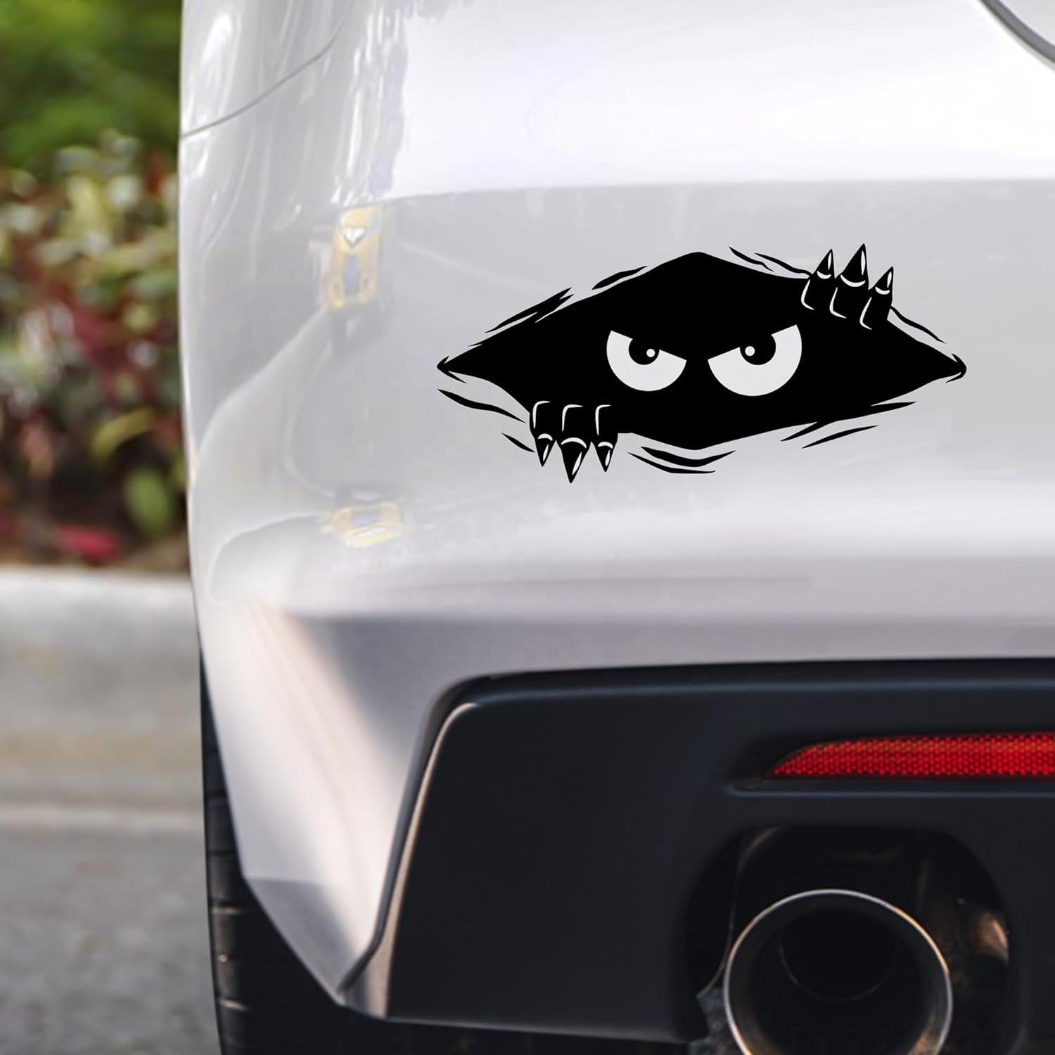 Factory Custom Logo Funny Waterproof PET Reflective Car Monster Decals Bumper Stickers, Die-Cut Decal