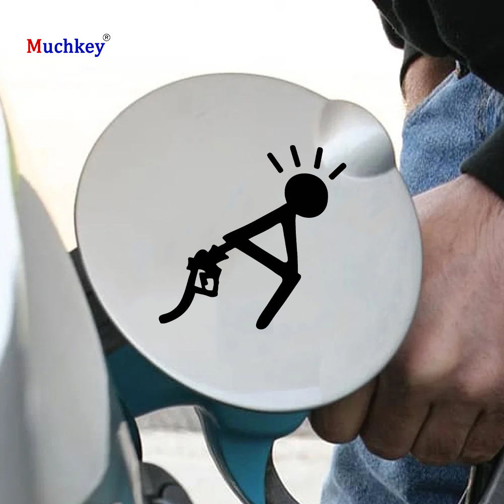 Muchkey 5PCS Fuel Tank Cap Sticker Outdoor Waterproof , Die-Cut Decal