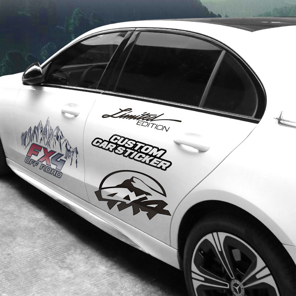 Car Stickers Custom LOGO UV Printing, Die Cut Vinyl Decal