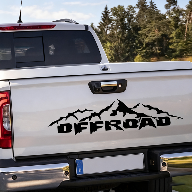 Customized Self-Adhesive Off-Road 4x4 Sticker, Die-Cut Decal