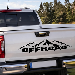 Customized Self-Adhesive Off-Road 4x4 Sticker, Die-Cut Decal