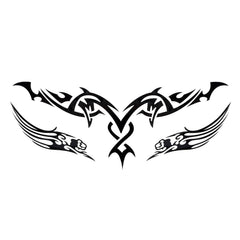 HUONA Car Decorative Sticker Universal Auto Vehicle Fire Decal Car Body Decoration Trim Sticker Black  Die Cut Vinyl Decal/ Bumper For Windows, Cars, Trucks, Laptops, Etc.