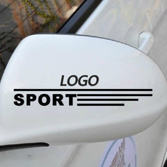 Exterior Accessories Car Stickers 2pcs PET Car Styling Rear View Mirror Stickers, Die-Cut Decal