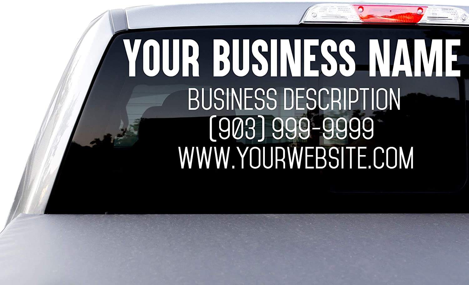 Custom Printed Bumper Vinyl Lettering Transfer Decals, Die Cut Vinyl Decal
