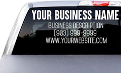 Custom Printed Bumper Vinyl Lettering Transfer Decals, Die Cut Vinyl Decal