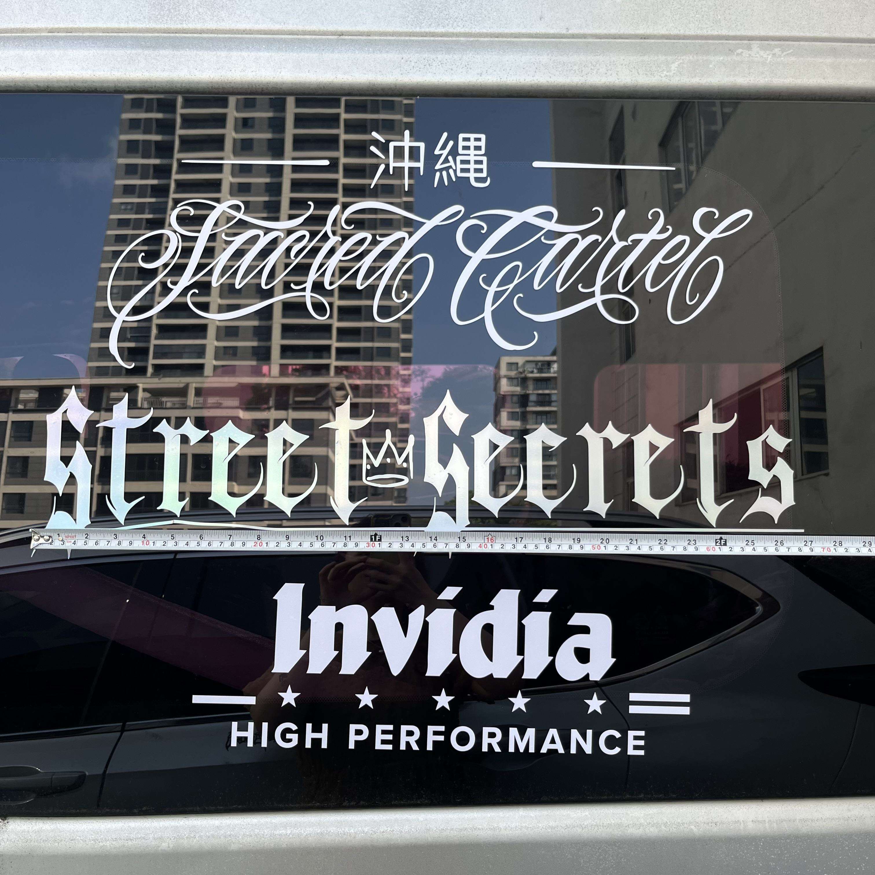 Advertising Use Cut Out Logo Transfer Sticker, Die-Cut Decal