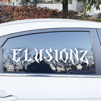 Custom Logo Waterproof Windshield PVC Letter Transfer Decals Car Bumper Window Die Cut Vinyl Decal