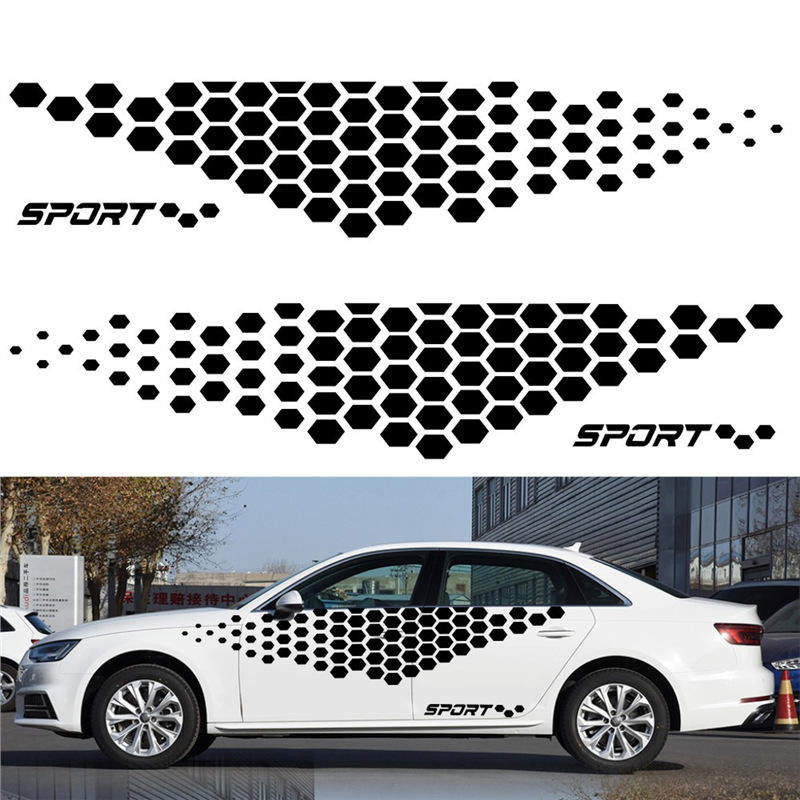 High Quality 2-Piece Car Side Decals for Decoration Factory Sale Vehicle Stickers, Die-Cut Decal