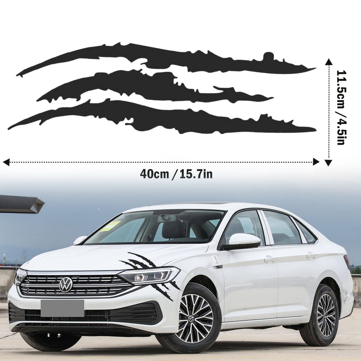 Side Skirt Decoration Vinyl Racing Long Stripe Door Decal, Die Cut Vinyl Decal