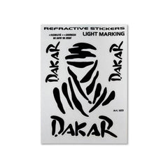 DAKAR Reflective Car Stickers with Lhit Marking Die Cut Vinyl Decal