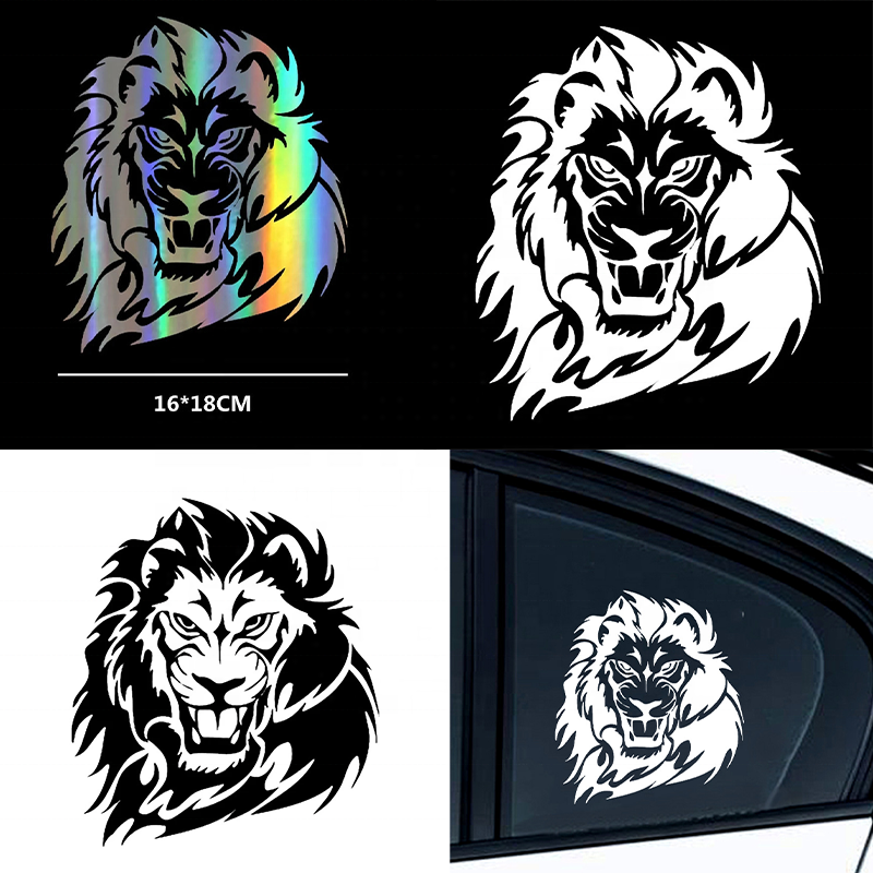 Lion Funny Decor Window Stickers, Die Cut Vinyl Decal