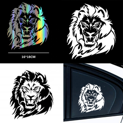 Lion Funny Decor Window Stickers, Die Cut Vinyl Decal