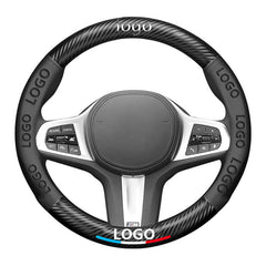 Muchkey Universal Car Steering Wheel Leather Steering Wheel , Die-Cut Decal