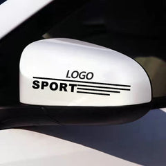 Exterior Accessories Car Stickers 2pcs PET Car Styling Rear View Mirror Stickers, Die-Cut Decal