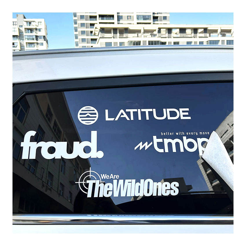 UV Resistant Custom Colors Outdoor Car Decals,  Die Cut Vinyl Decal