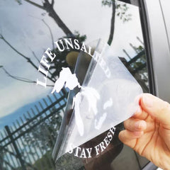 Customised logo Print Waterproof Removable Adhesive Vinyl Vehicle Car Stickers, Die-Cut Decal