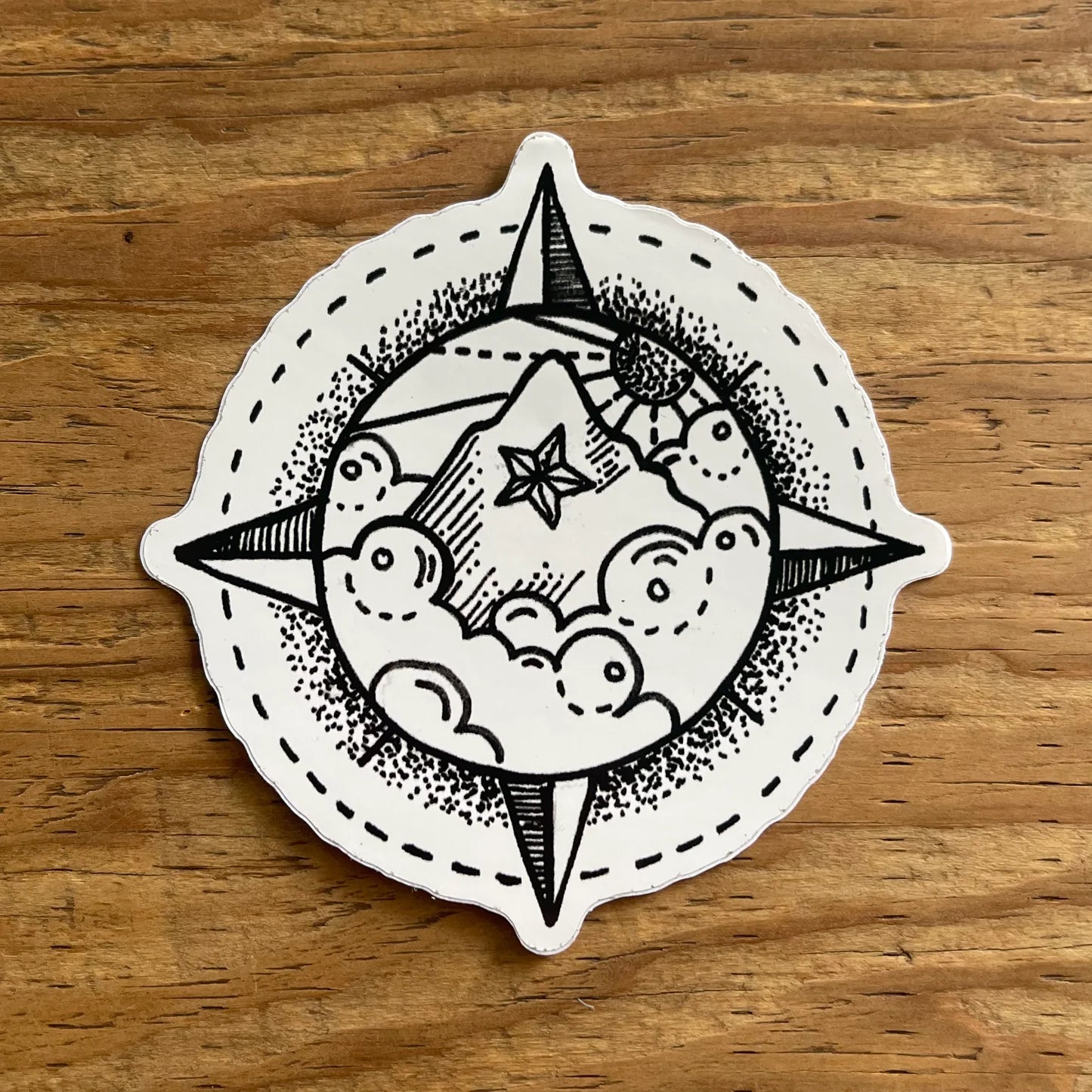 Black & White Die Cut Vinyl Decal