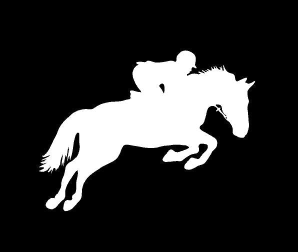 Horse Jumps Jumping Horse Vinyl Decal Die Cut Vinyl Decal
