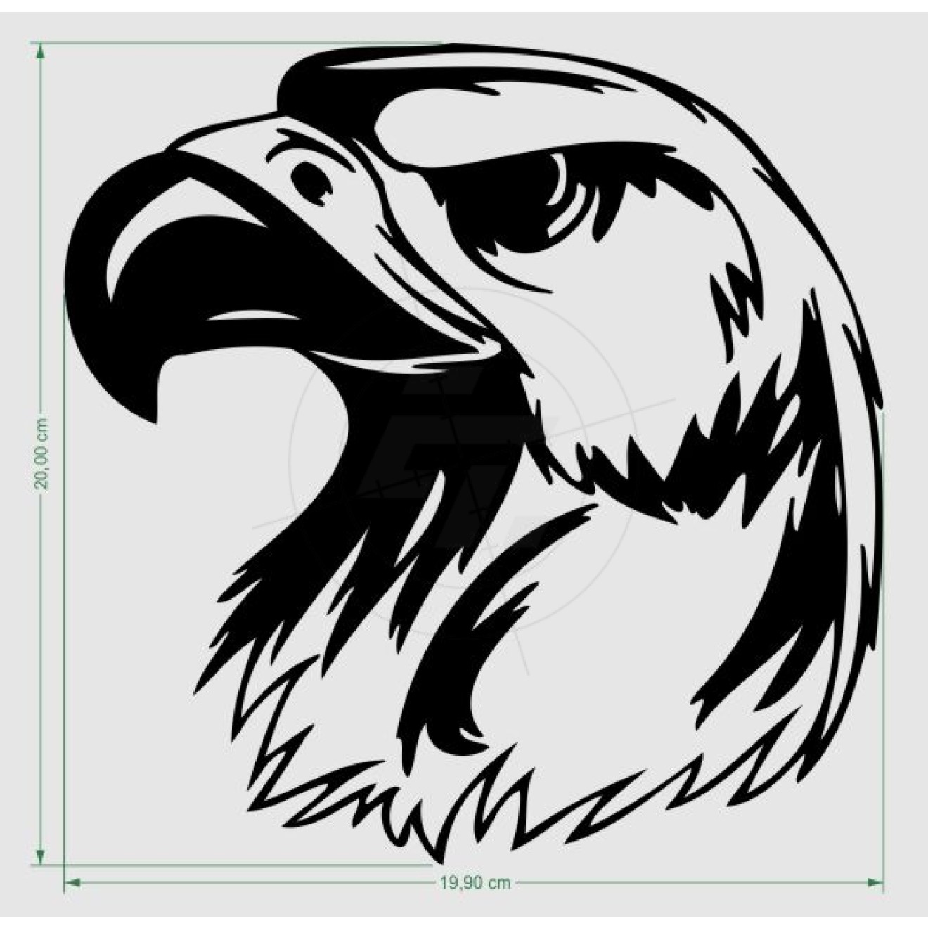 A Flying Eagle Cool Design Notebook Die Cut Vinyl Decal