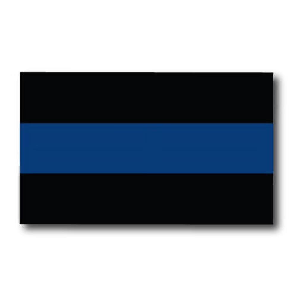Magnet Me Up Thin Blue Line Vinyl Automotive Magnet,3x5 in | Die Cut Vinyl Decal/ Bumper For Windows, Cars, Trucks, Laptops, Etc.
