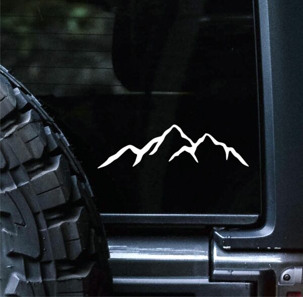 "white-mountain-range-decal-sticker-for-car-window-showing-three-peaks